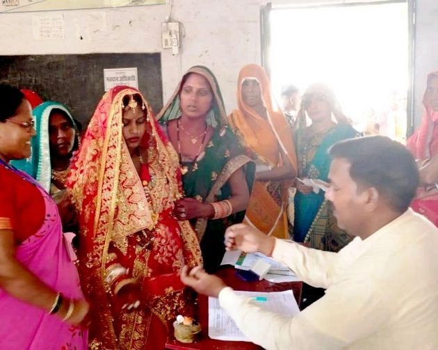 मतदान के बाद दुल्हन गई ससुराल, वोट देने जा रही महिला की मौत - Uttar Pradesh loksabha election : voting of bride