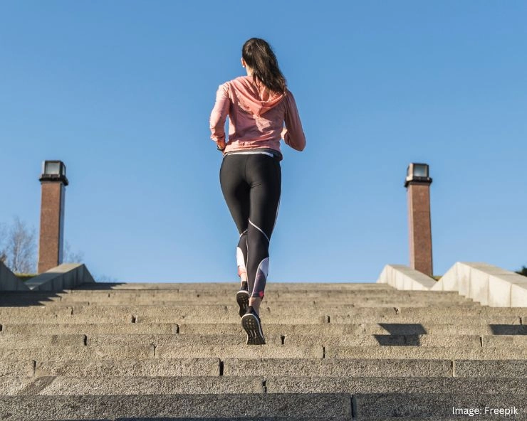 Exercising On Stairs At Home