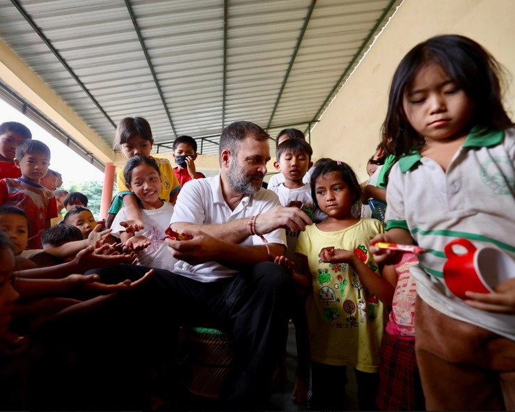 Rahul Gandhi's visit to Manipur