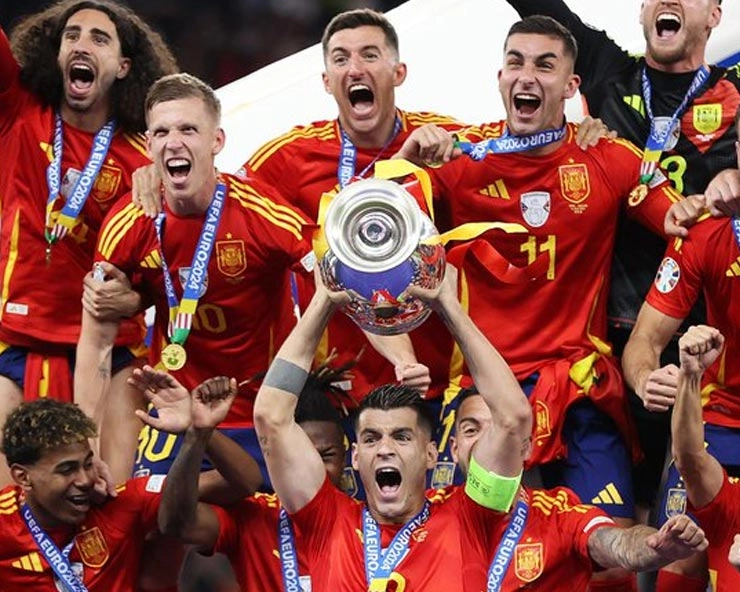 Spain vs England Euro 2024 : 4 बार Euro Cup जीतने वाला पहला देश बना स्पेन, इंग्लैंड का सपना किया चकनाचूर - Spain vs England Euro 2024, Spain becomes the first country to win Euro Cup 4 times, England's dream shattered