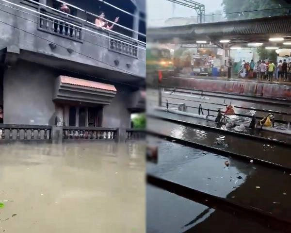 नागपुर से मुंबई तक भारी बारिश से बिगड़े हालात, सड़कें नदी में हुईं तब्दील - Situation worsened due to heavy rains from Nagpur to Mumbai, roads turned into rivers