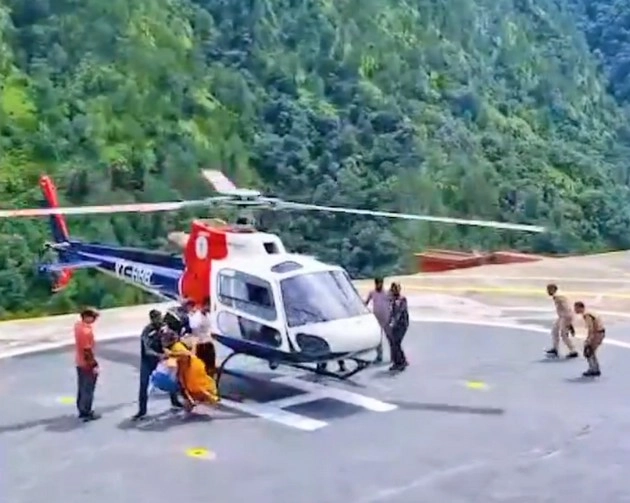 rescue from helicopter