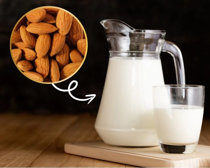 Almond Soaked In Milk Overnight Benefits