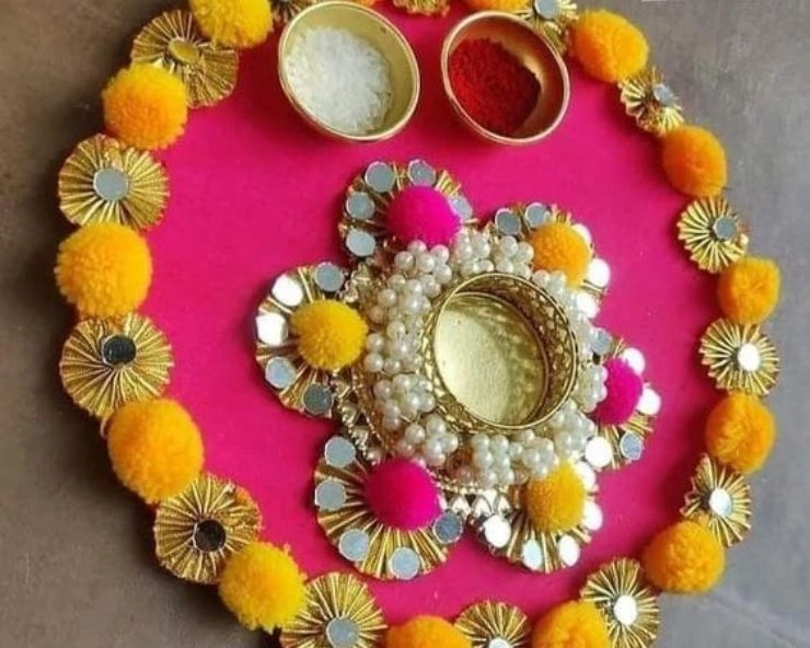 How to decorate puja thali