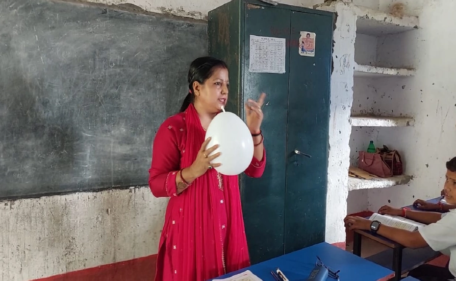 Science teacher Shobha Singh