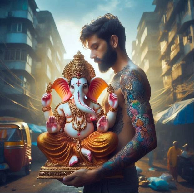 ganesh visarjan AI