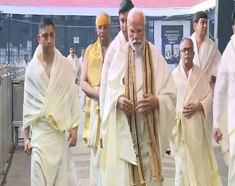 PM Modi at Guruvayur Temple