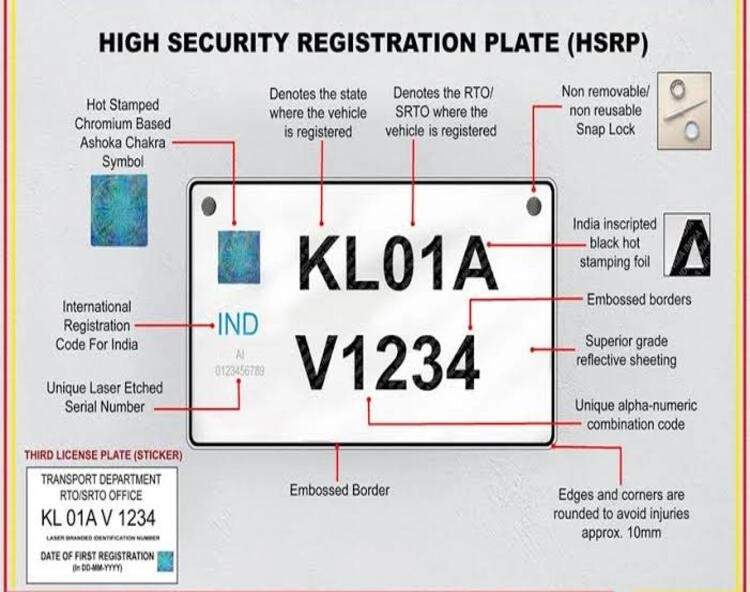 High Security Number Plate 