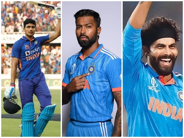 Shubman Gill, Hardik Pandya, Ravindra Jadeja