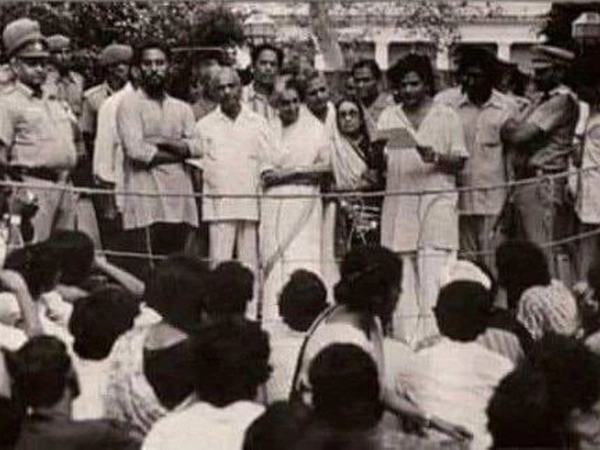 Sitaram Yechury and Indira Gandhi