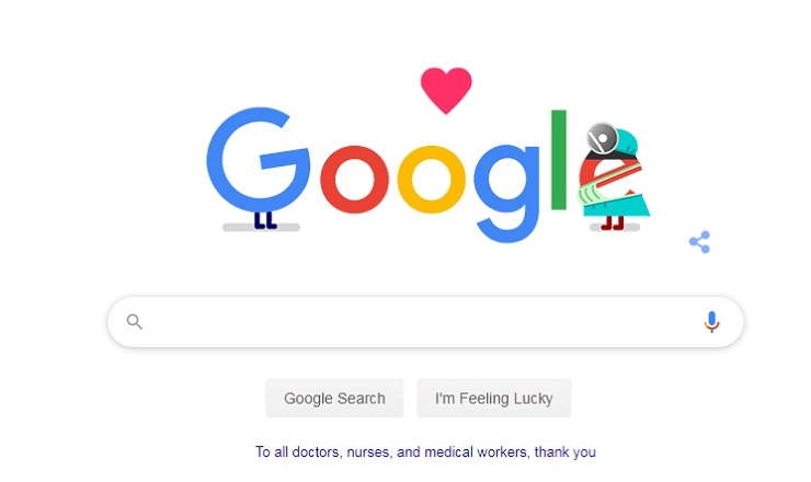डॉक्टर्स, नर्सेस आणि मेडिकल कर्मचार्‍यांना गुगलचा सलाम, खास डूडल