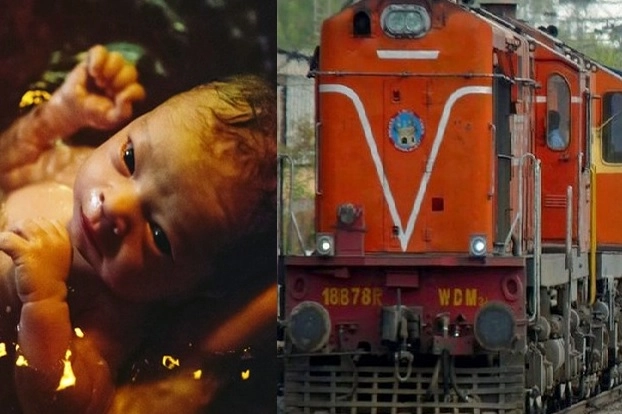 kids birth in train