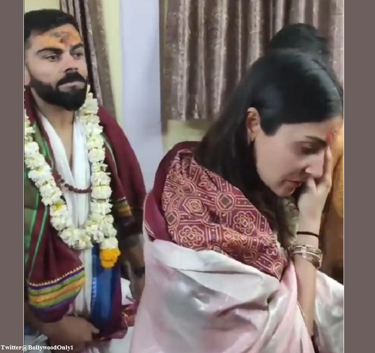 irat Kohli-Anushka Sharma visit temple