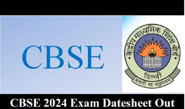 CBSE 2024 Exam Datesheet Out