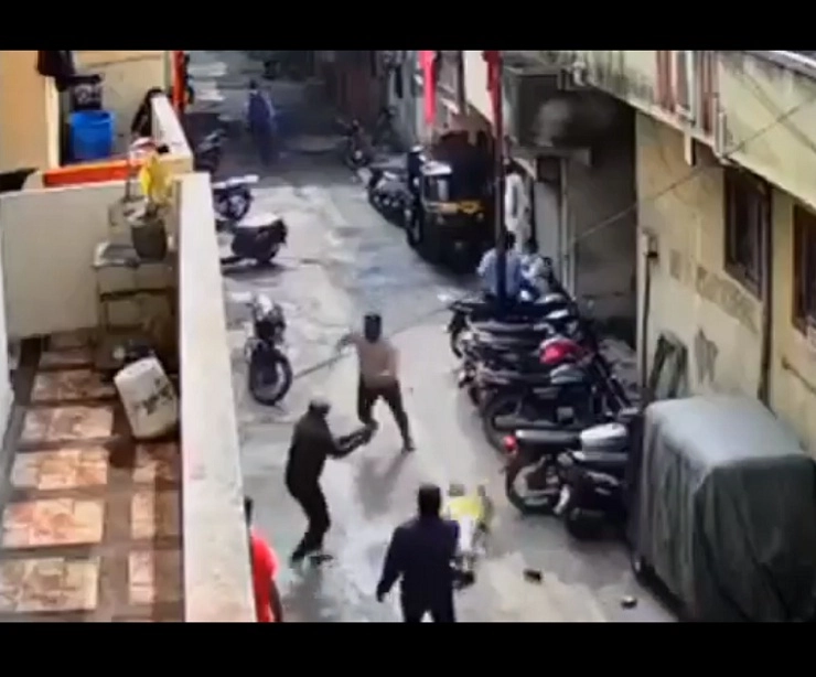 Gangster Sharad Mohol Murder Video Viral गोळीबाराच्या घटनेचा व्हिडिओ व्हायरल