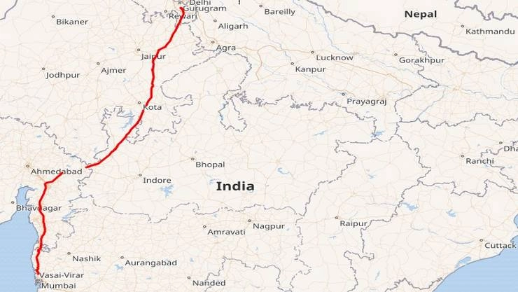 Delhi Mumbai Expressway route