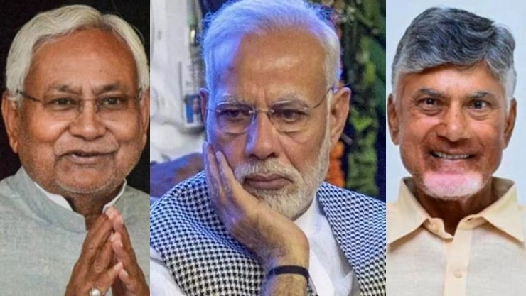 Nithis Kumar, Chandrababu Naidu, PM Modi