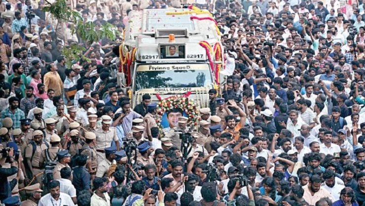 புத்த மதப்படி ஆம்ஸ்ட்ராங் உடல்  நல்லடக்கம்: இறுதி ஊர்வலத்தில் ஆயிரக்கணக்கானோர் பங்கேற்பு..!