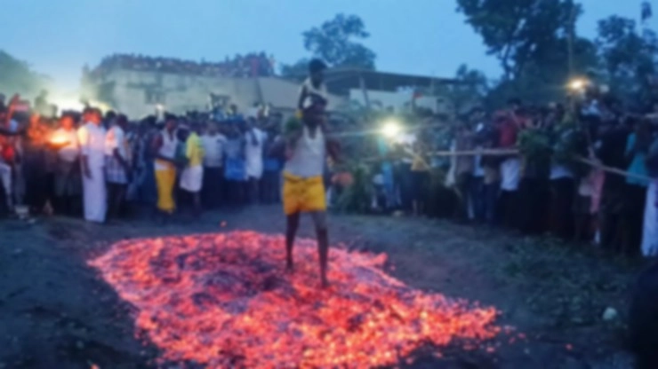 Fire walk festival