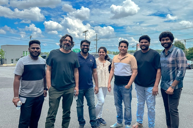 Dil Raju his team at us location