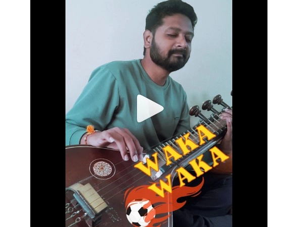 Waka Waka song in Veena