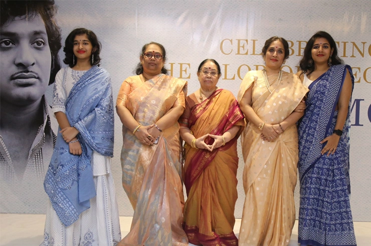Chandramohan's wife Jalandhara, daughters Mathura Madhavi, granddaughters Chinmayi and Srikara