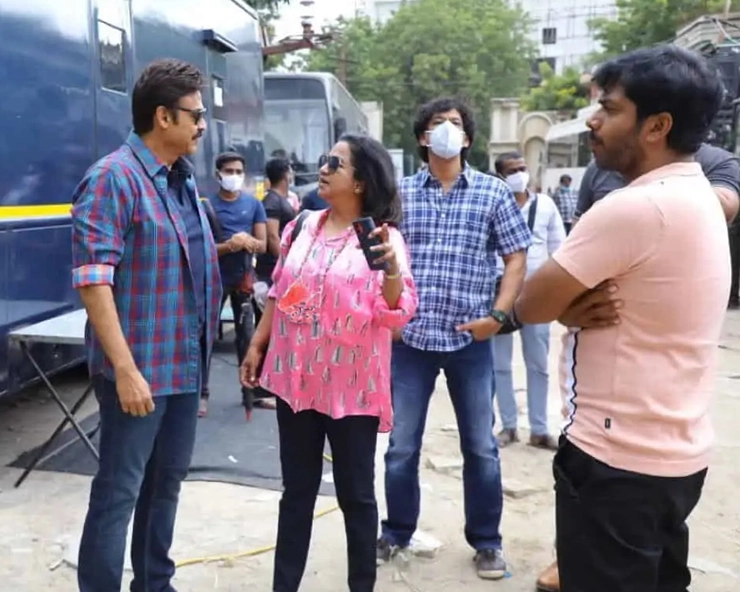 Venkatesh at shooting spot