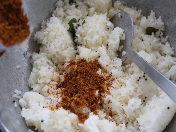 lunch with chilli powder