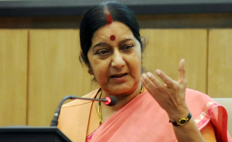 Sushma bats for robust ties with Italy, leaves for France