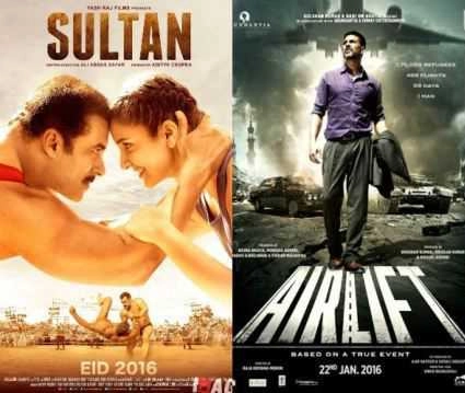 ‘Dangal’, ‘Sultan’, ‘M S Dhoni’, ‘Airlift’ among big grossers in 2016