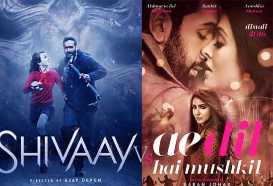 ADHM vs Shivaay: Which one is ahead by how much at box-office?
