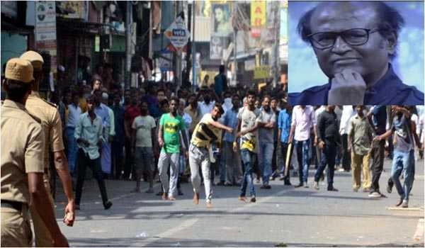 Rajini pained over violent incidents, appeals to protestors to call off stir
