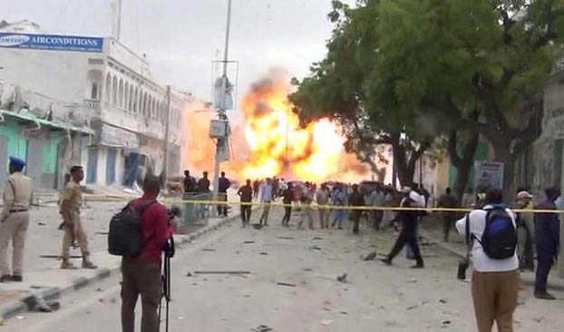 At least 13 people killed in Somalia hotel attack - police