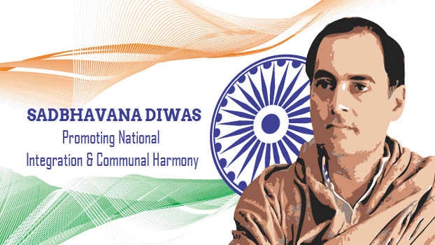 Cong miffed with the removal of Rajiv Gandhi pictures from Sadbhavana Diwas celebrations