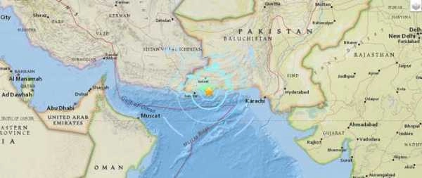 Magnitude 6.3 earthquake hits off Pakistan coast - USGS