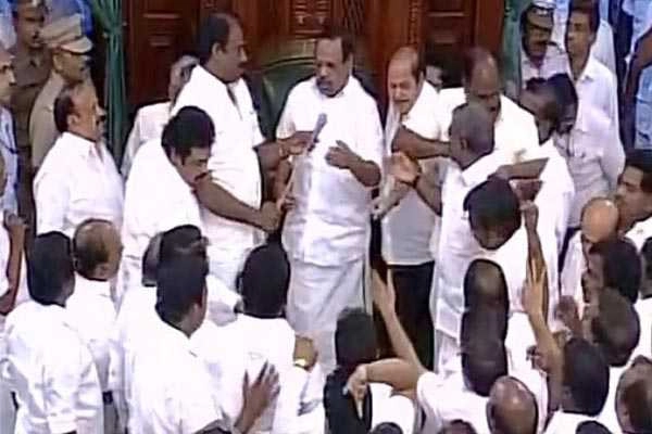 TN Assembly Speaker orders eviction of DMK members after rukus