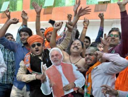 After the electoral sweep, Varanasi chants 'Har-Har Modi'