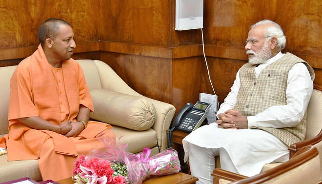 Yogi in Delhi; meets PM, Rajnath, Amit Shah
