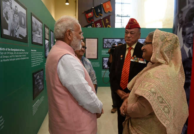 Sheikh Hasina honours martyred Indian soldiers, PM Modi targets Pakistan