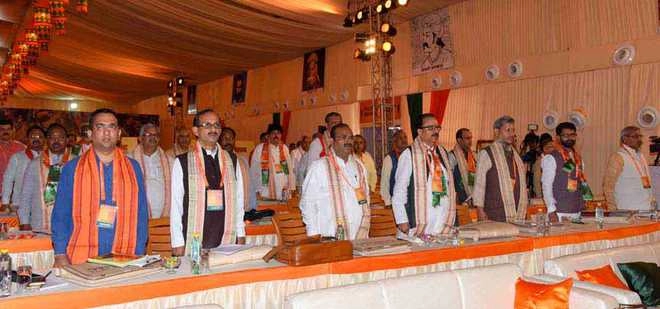 BJP National Executive set to get underway this evening