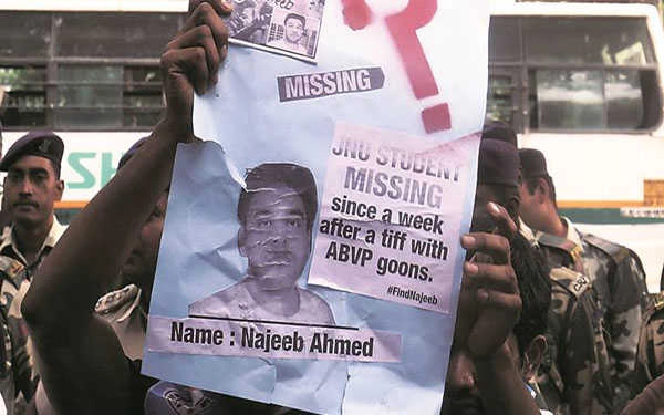 JNU student Najeeb Ahmed’s missing case handed over to CBI