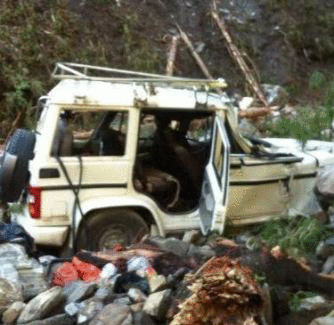 Seven killed as jeep rolls down the gorge near Shimla