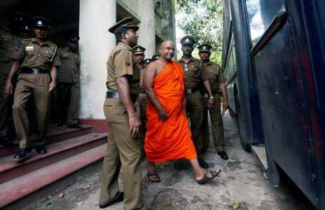 Sri Lanka arrests Buddhist monk after protest against Rohingya Muslims