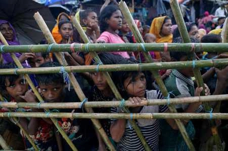 Hindu organisations protest against Rohingya Muslims