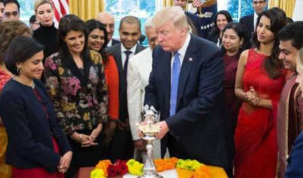 Donald Trump, daughter Ivanka celebrate Diwali in Oval Office