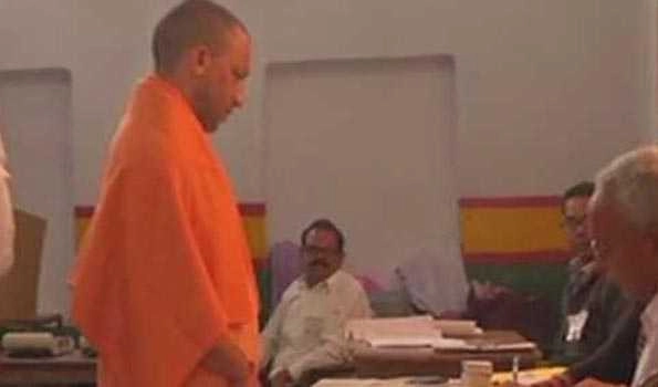 UP civic polls: Voting begins for first phase, Yogi casts his vote