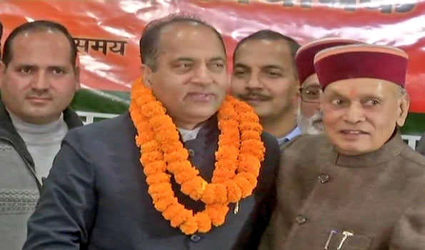 Jai Ram Thakur elected as new Himachal CM