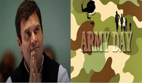 Rahul pays tribute to soldiers on Army Day