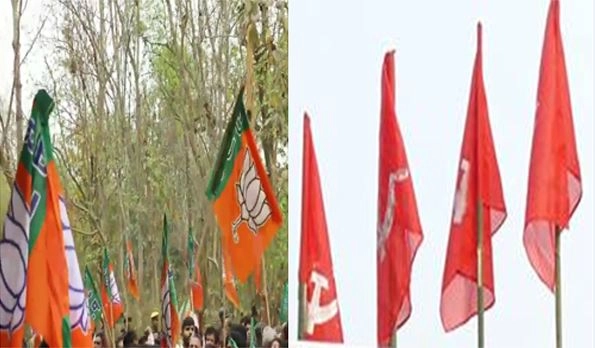 Eastern part of Agartala tensed: CPI(M), BJP members clash, 30 injured and 10 houses gutted