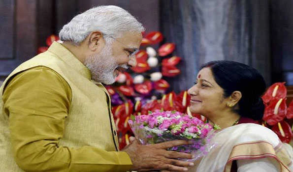 PM wishes Sushma Swaraj on her birthday